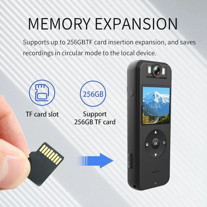 Kamera Pocket Wifi 2K HD Night Vision Body Camera Recorder Usb C CS09