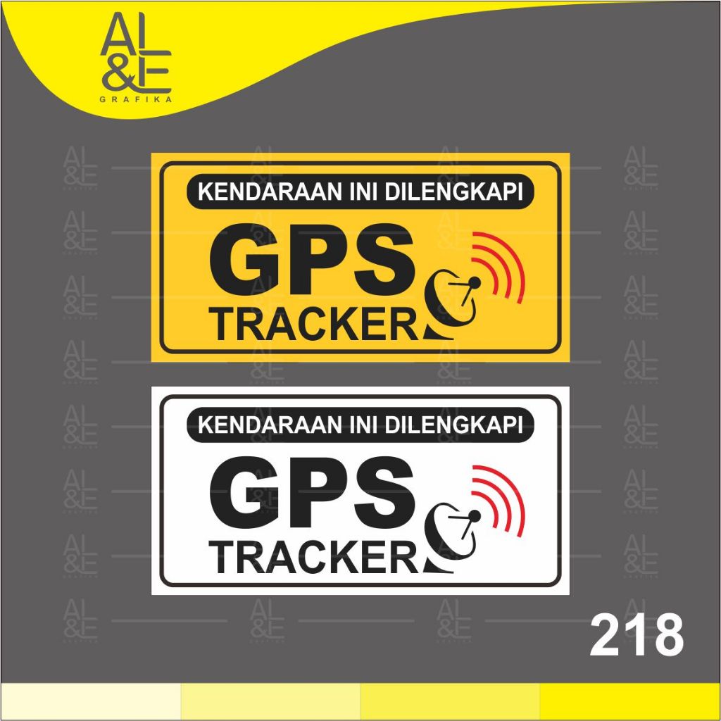 

218 - Stiker GPS Tracker, Sticker Vinyl, Ritrama, Cetak Premium Indoor