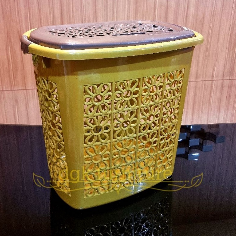 ART J86E Keranjang Box Tempat Penyimpanan Laundry Basket Cucian Pakaian Baju Anak Bayi Kotor Bertutu