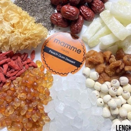 

Terbatas Peach Gum Dessert Lengkap Kualitas Super Premium Tao Jiao Komplit 12 bahan