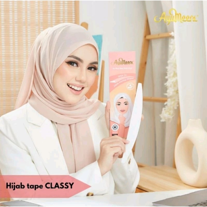 Ayumeera Hijab shaper tape model CLASSY penegak hijab tegak paripurna anti  letoy seharian hijab tap
