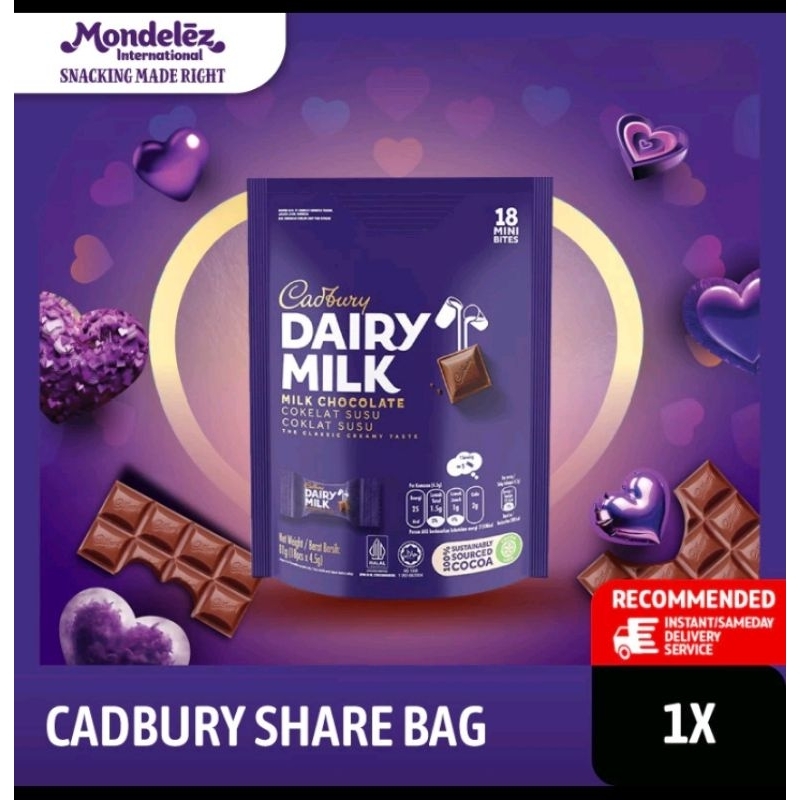 

Cadbury coklat share bag 18s