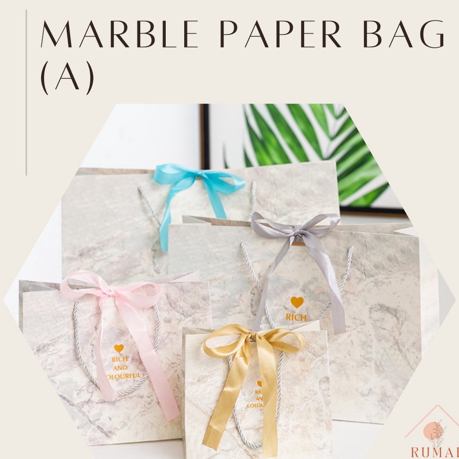 

Pilihan terbaik untuk penampilan yang sempurna RUMAH KRAVE Marble A Marmer Paper Bag Paperbag Goodie Bag