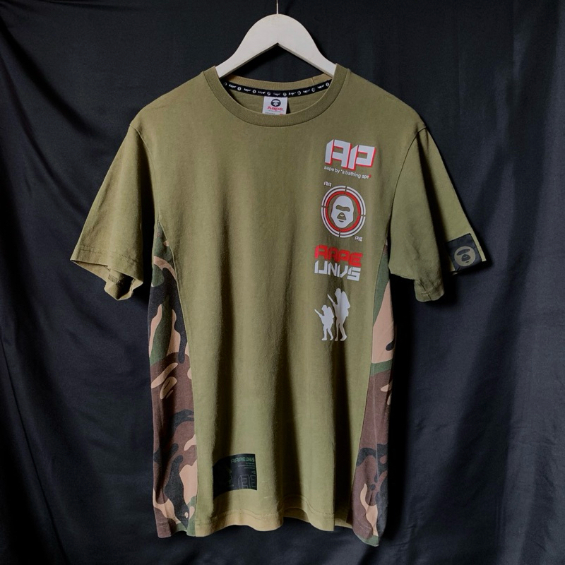 PRELOVED KAOS BAPE ORIGINAL VINTAGE CAMO - A BATHING APE T-SHIRT - KAOS BAPESTA - KAOS VINTAGE - KAO
