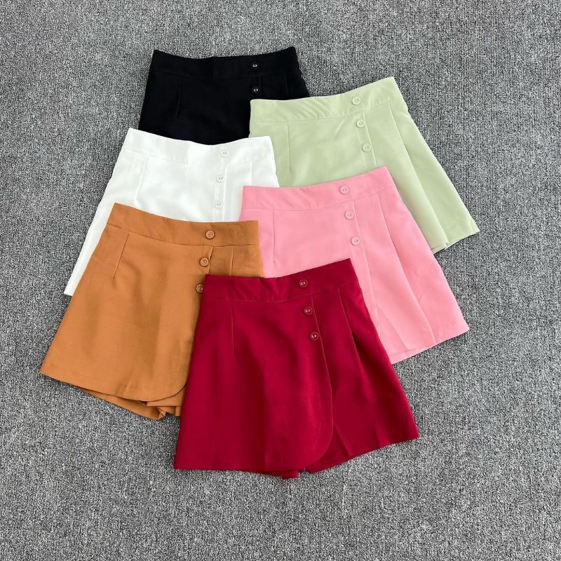 Rok Celana Import Wanita Kode 8903 || Celana Rok Pendek Wanita Import Bahan Adem || Rok Celana Wanit