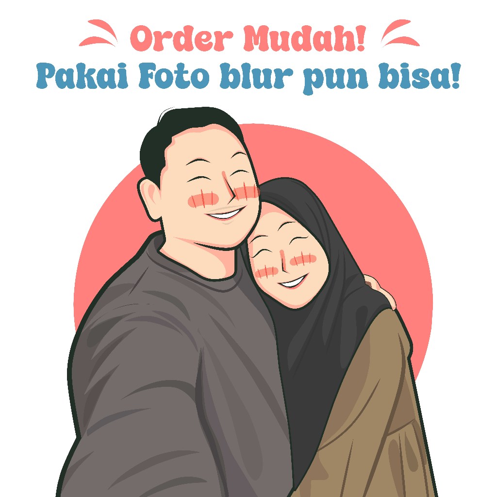[STYLE A] Jasa Karikatur/Ilustrasi Wajah/Karikatur Wajah/Ilustrasi Digital/Lukis Wajah (SATU HARI JA