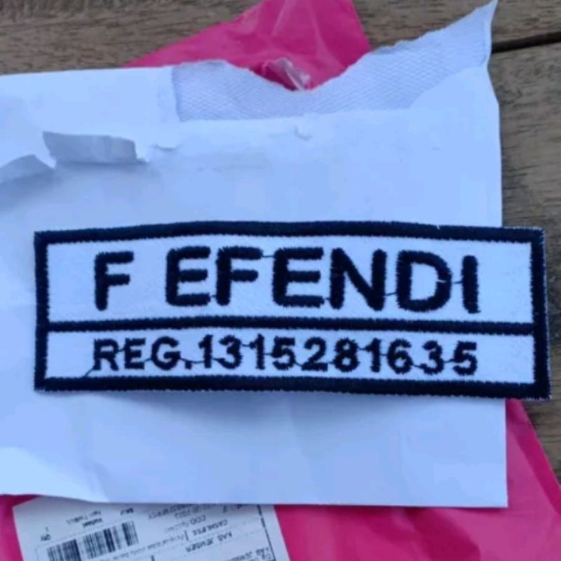 Bed Nama Bordir SATPAM bet nama dada satpam