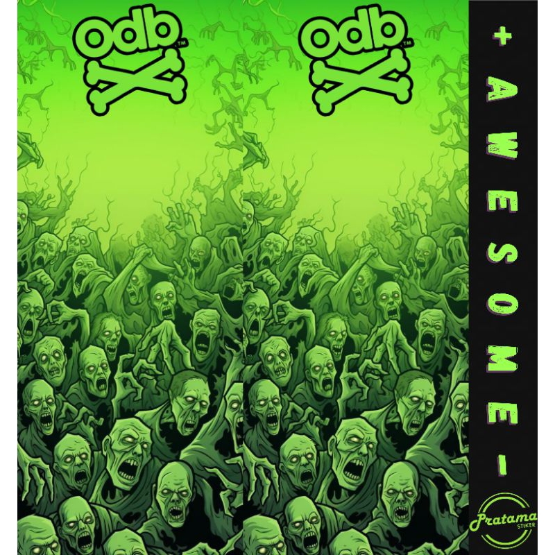 

stiker skin wrap baterai 18650 penghias pelindung baterai odb v9