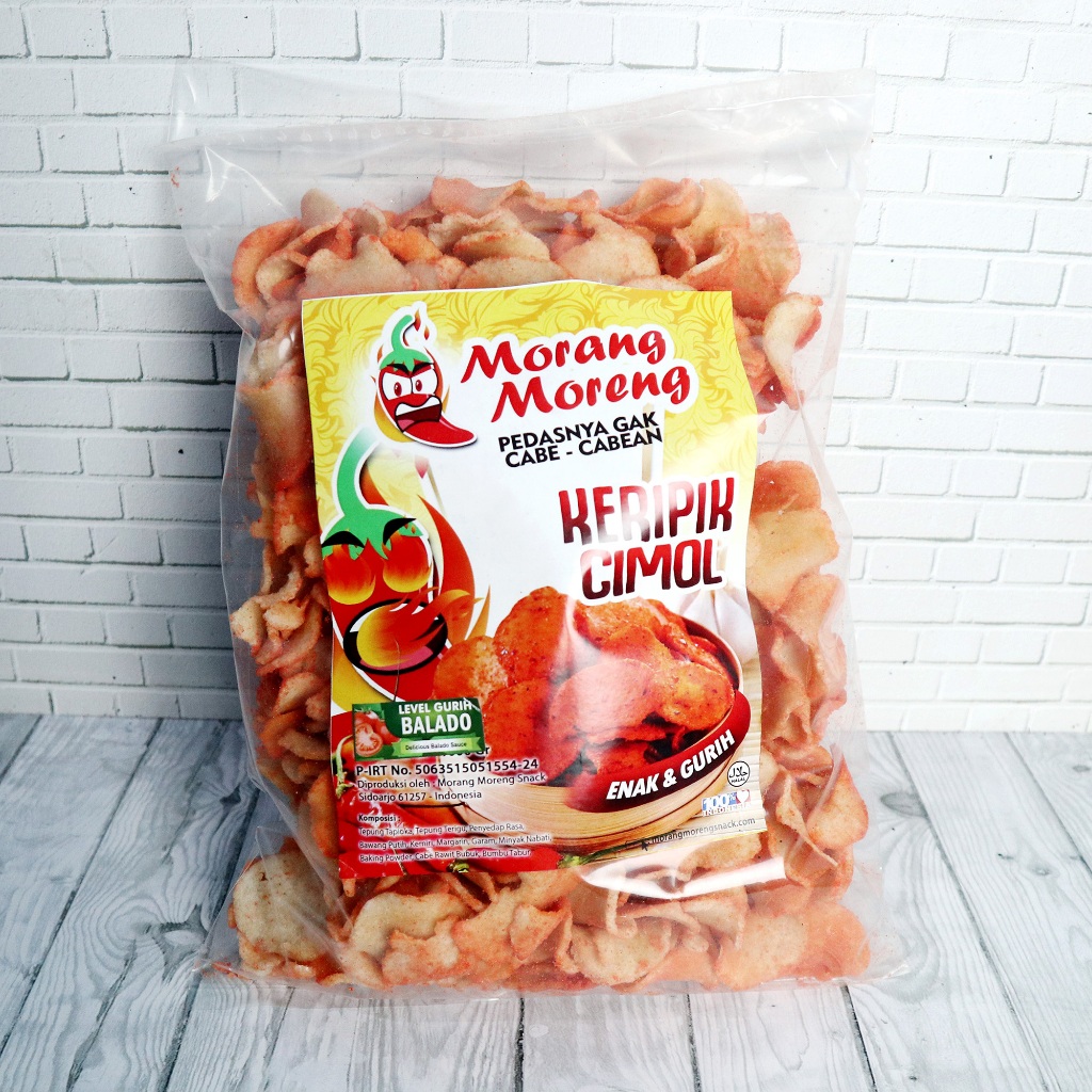 

Keripik Cimol Kering Pedas 500gr Morang Moreng - Cireng Crispy / Cimoring Aneka Rasa