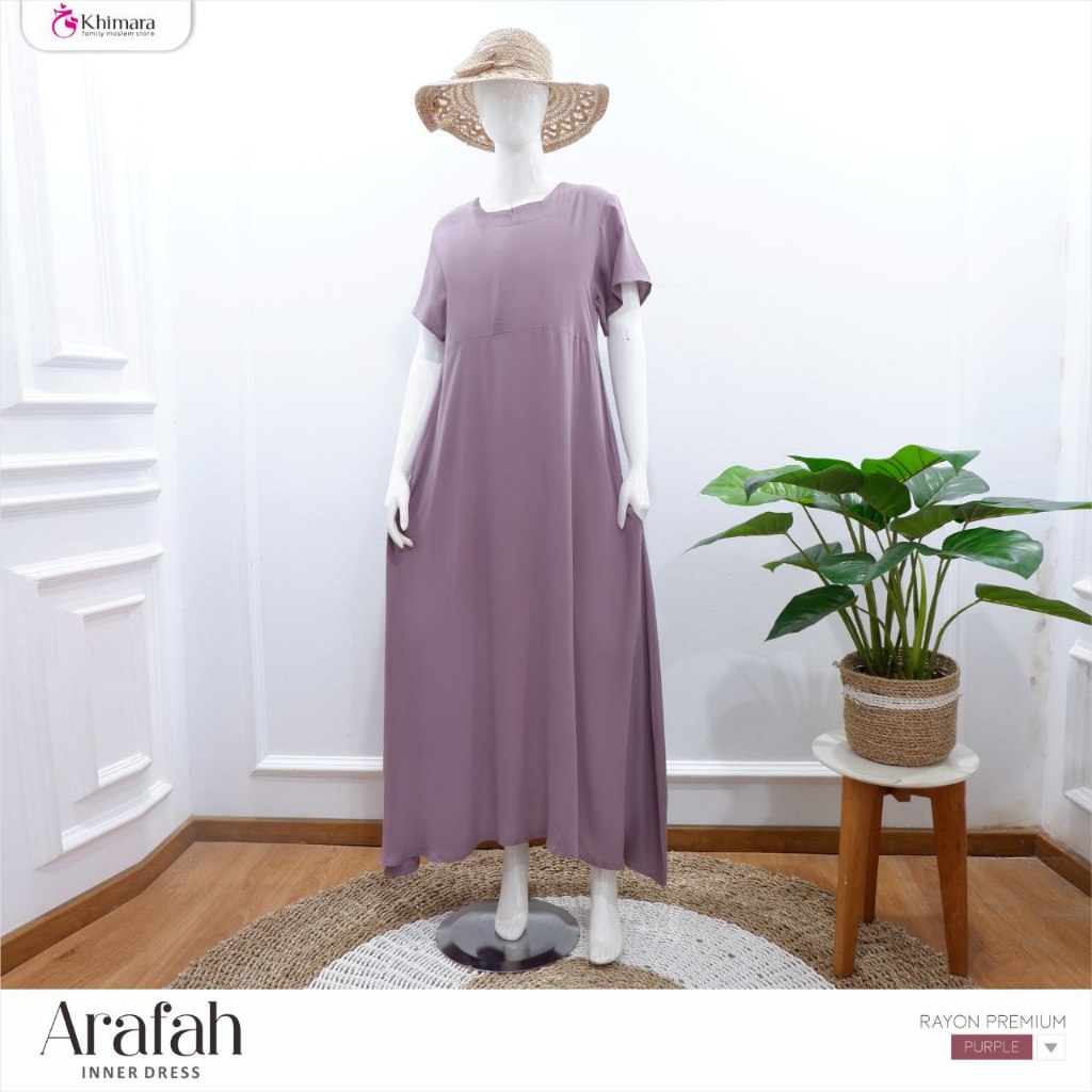 INNER / FURING / DALAMAN GAMIS FAHIRA DAN ARAFAH DRESS Inner Arafah + Atasan Mukena Bergo Lengan Ara