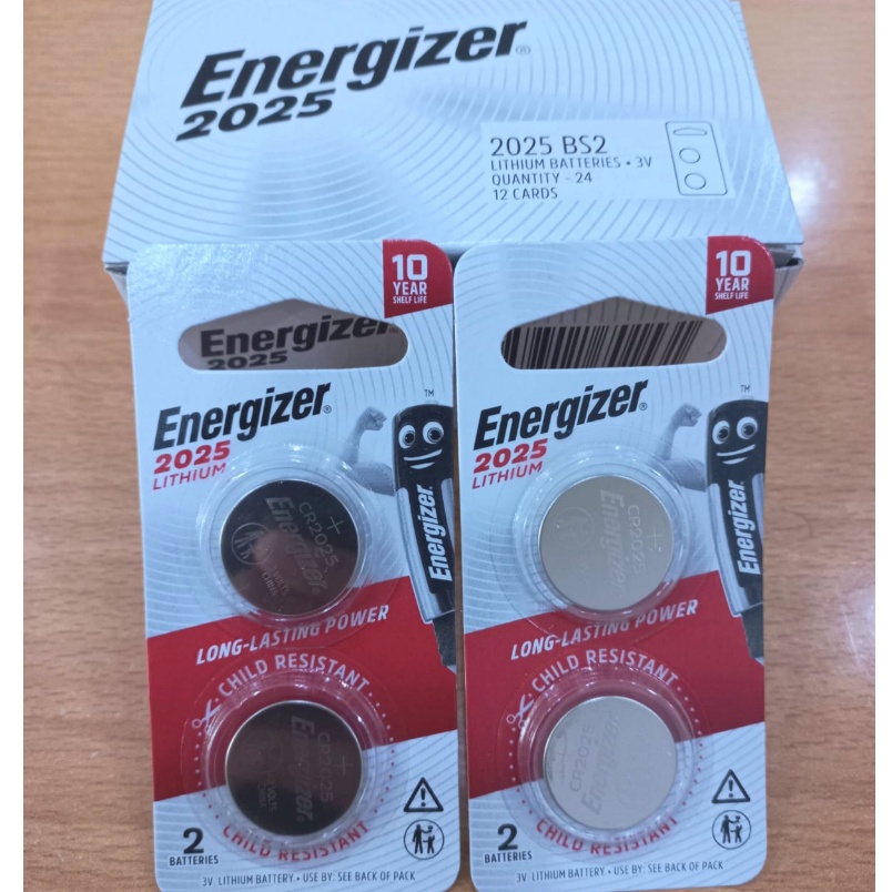 Energizer CR225 CR 225 Lithium Coin Battery 2pcs ORI ART X9C3