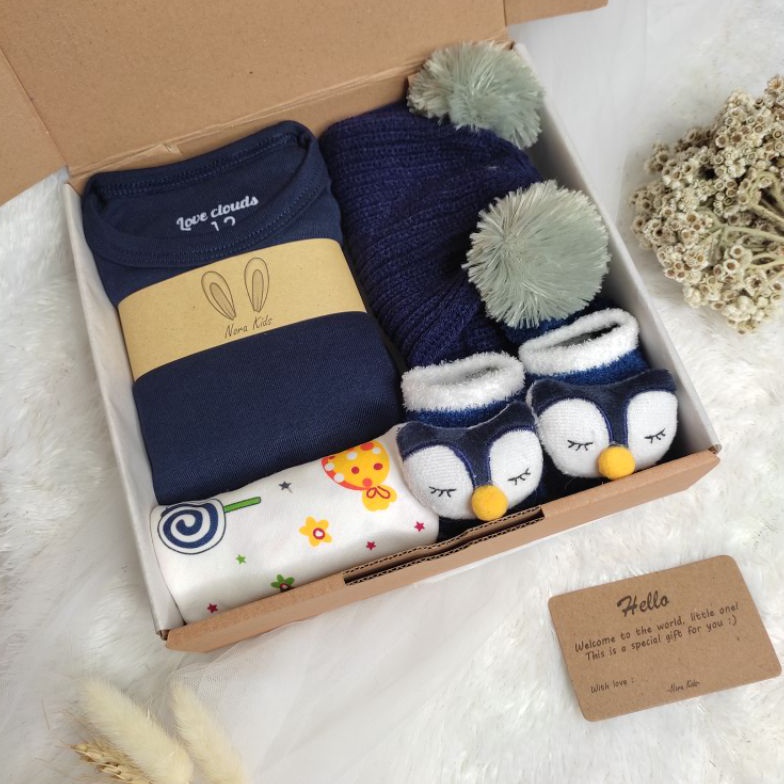 Nora Kids Hampers Bayi  Newborn Bany Gift Box  Kado Lahiran Bayi Seri E ART Y2A9
