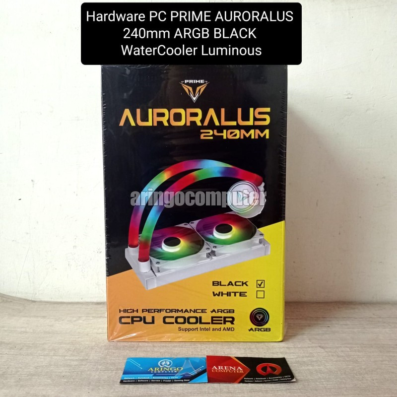 Hardware PC PRIME AURORALUS 240mm ARGB BLACK LiquidCooler Luminous WaterCooler