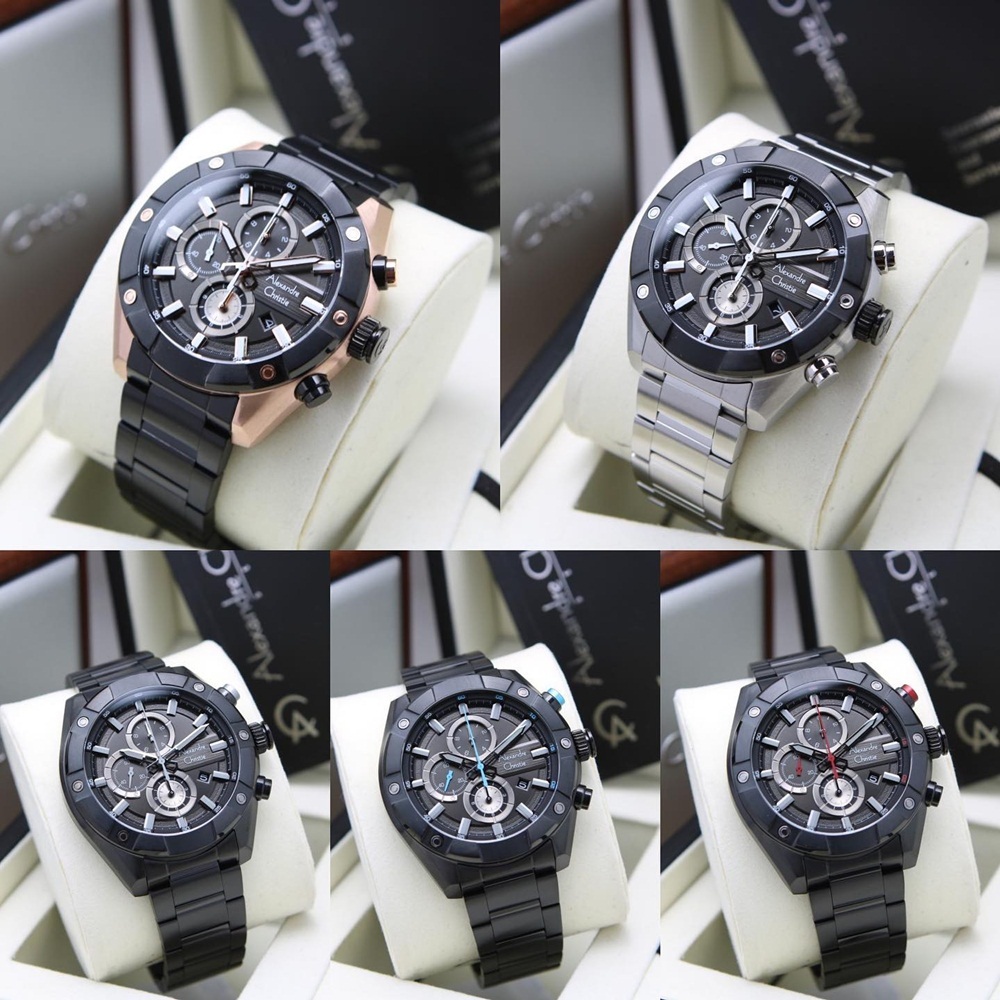 Alexandre Christie AC 6604 MC Stainless Jam Tangan Pria Ori