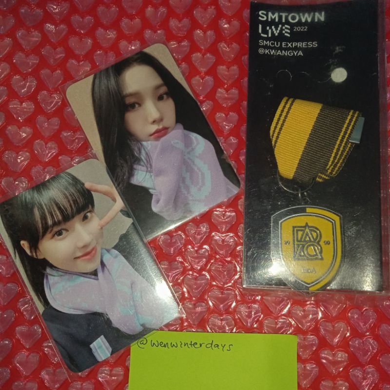 AESPA PHOTOCARD ONLY PC KARINA WINTER AE KEYRING SMTOWN LIVE MD MERCH SHARING ONLY SELFIE CARD SELCA