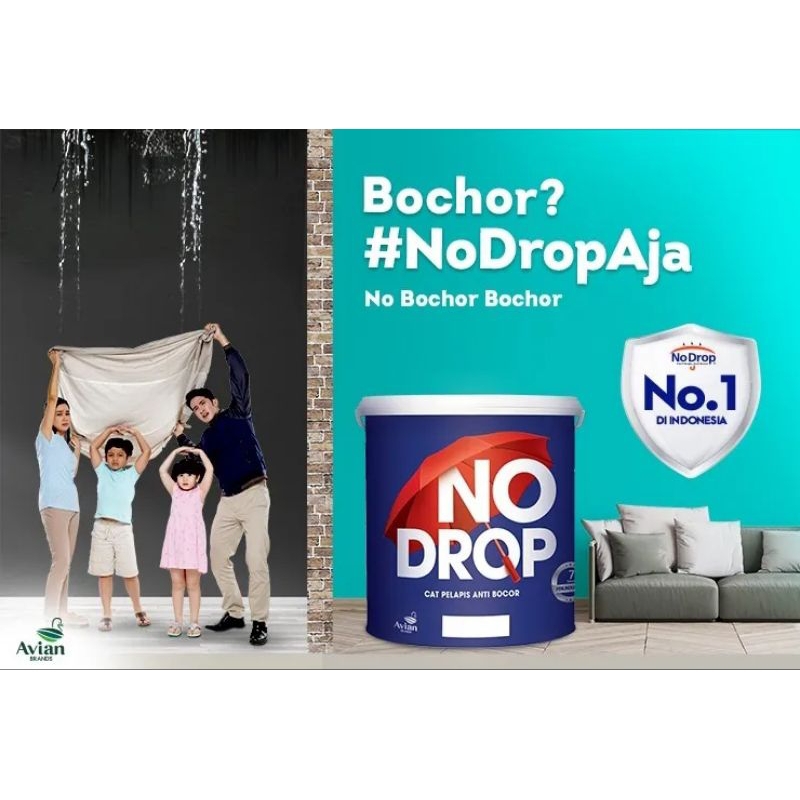 nodrop 1 kg warna cat tembok