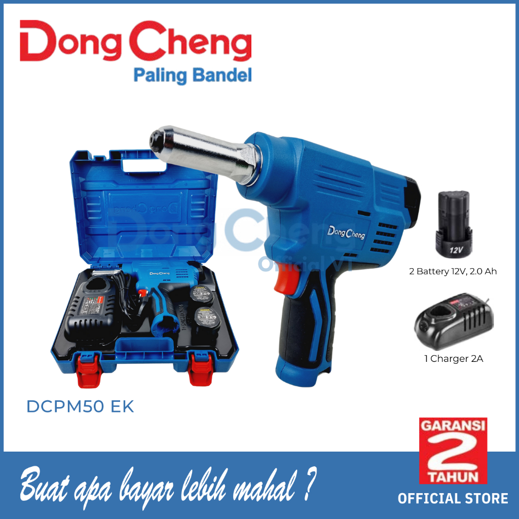 DongCheng DCPM50EK Mesin Paku Tembak Riveting Cordless