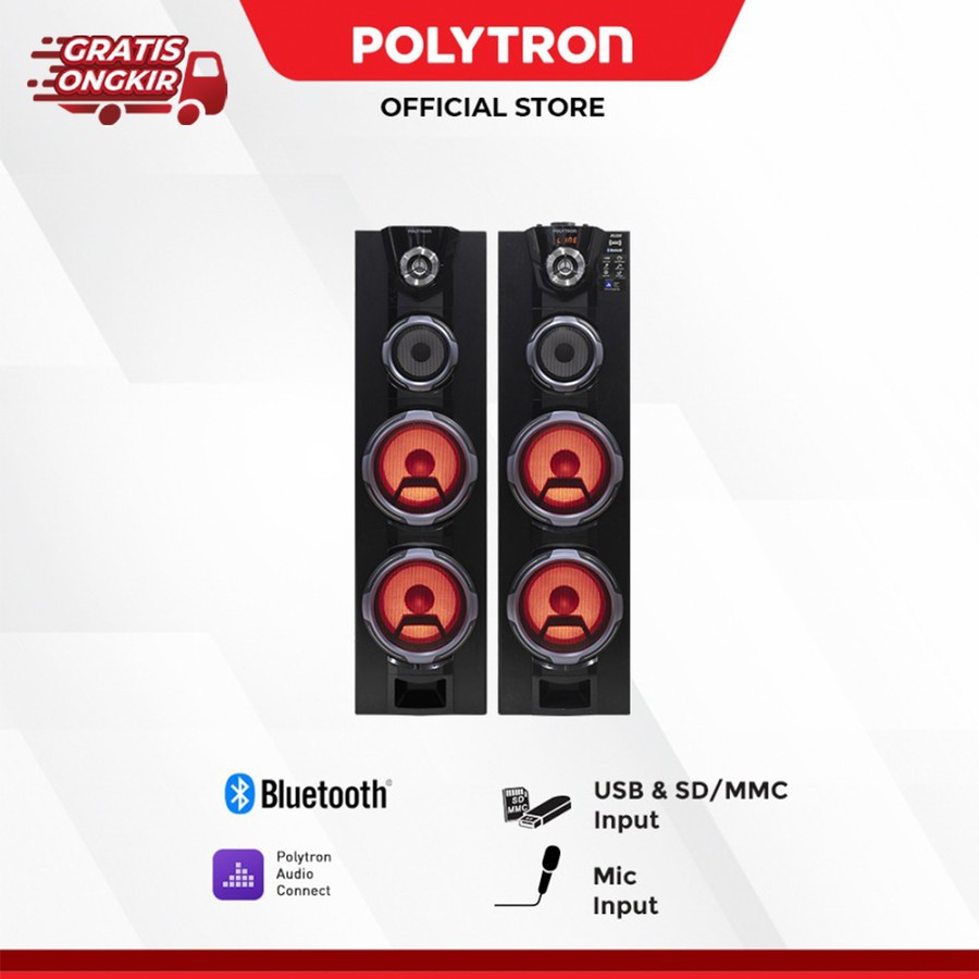 SPEAKER POLYTRON PAS 8FF22 / POLYTRON SPEAKER AKTIF BLUETOOTH PAS 8FF22