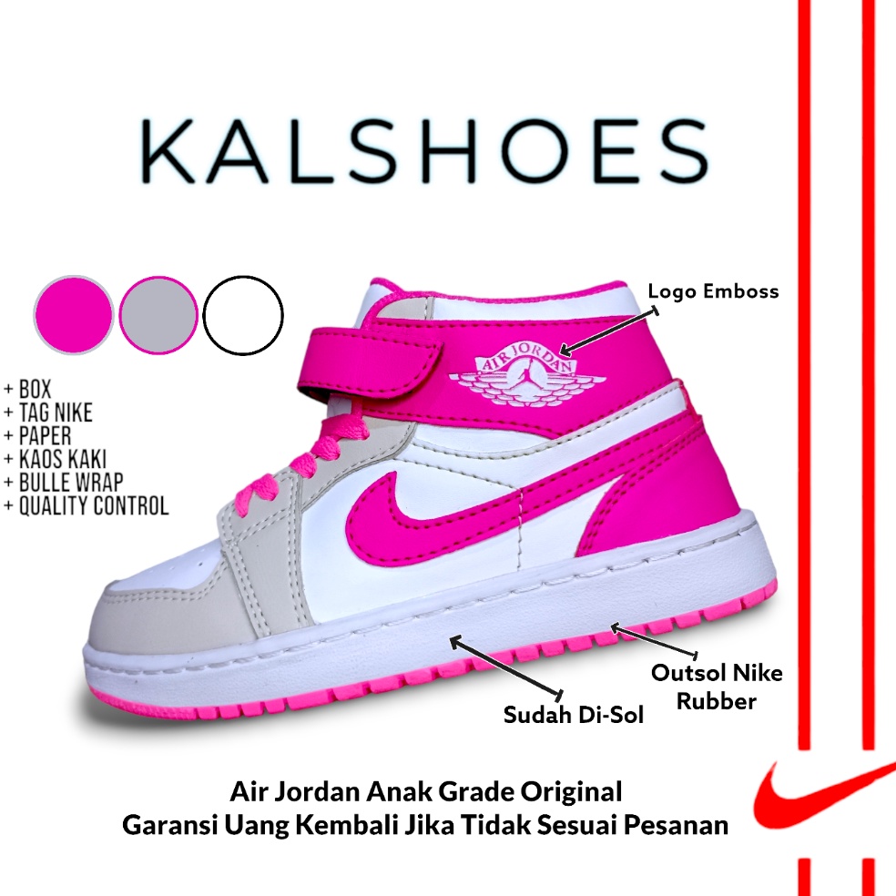 Sepatu Sneakers Anak Air Jordan Grade Original Premium Quality Sepatu Jordan Bayi Dan Anak Cewek per