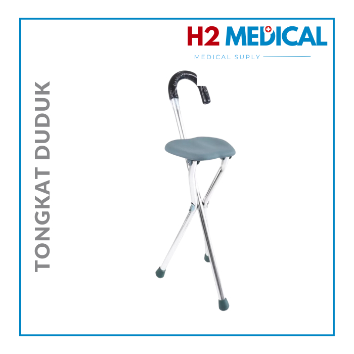 AVICO Tongkat Duduk Lipat / Tongkat Kursi Lipat