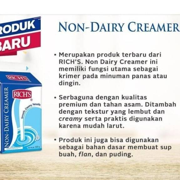 

Rich Non Dairy Creamer 500 gram