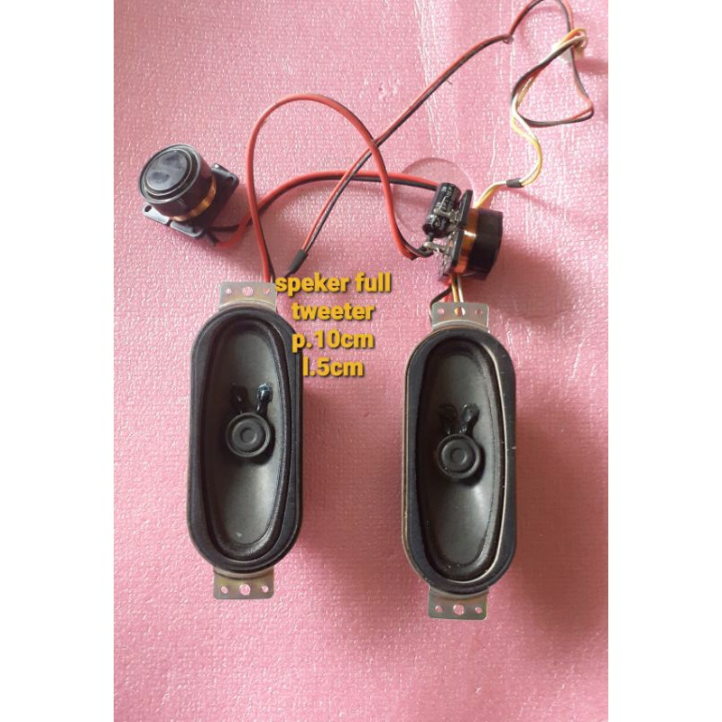 Speaker full tweeter bekas tv led polytron 24 in