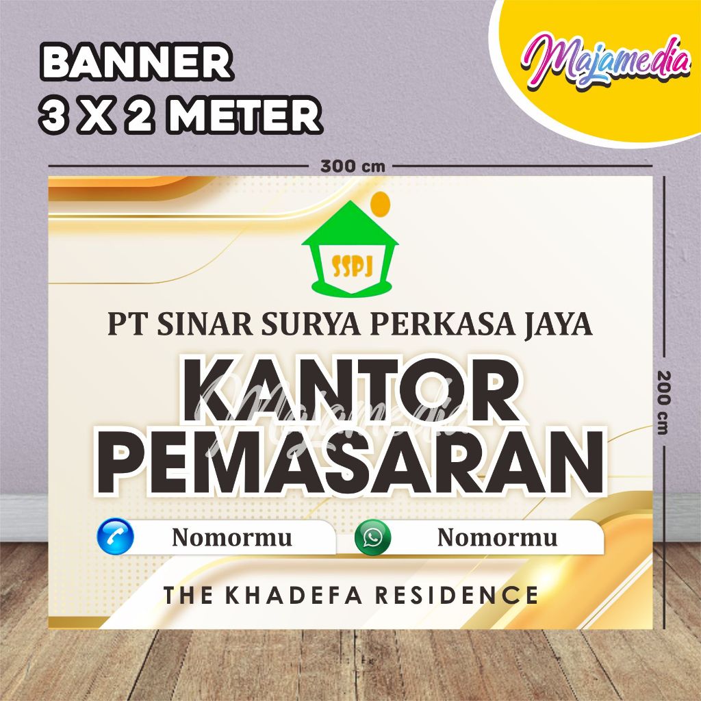 BANNER 3 X 2 METER