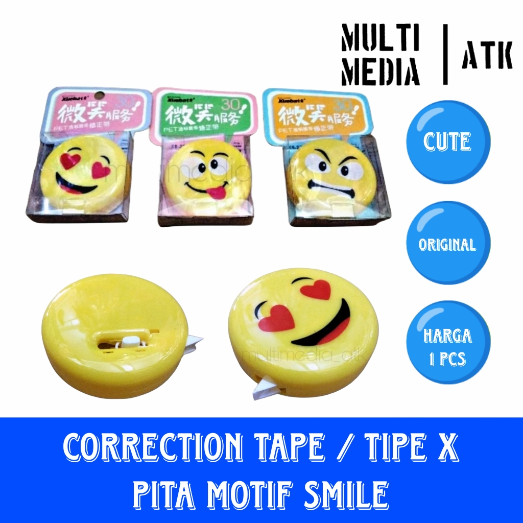 

CORRECTION TAPE MOTIF SMILE / TIPE X PITA MOTIF SMILE 2753