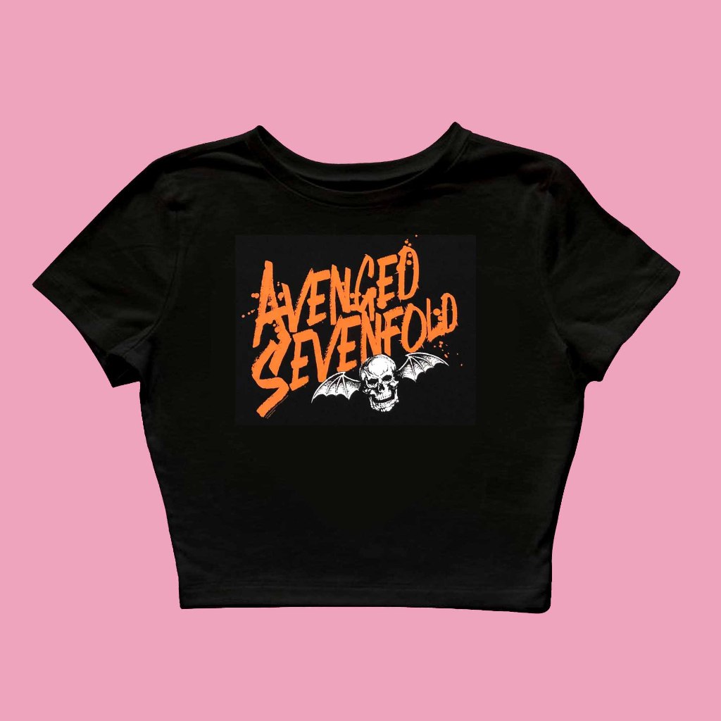Baby Tee Avenged Sevenfold Y2k Style Crop Tee