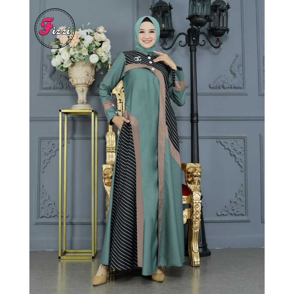 M17 Gamis katun toyobo jumbo by fizzi gamis jumbo LD 118 gamis katun yang paling bestseller dan adem