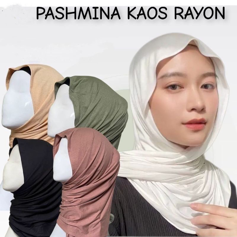 [SALE] Paket 10 pcs Pashmina Kaos Rayon Premium / Hijab Sabyan Jersey / Jilbab Pasmina Turki Polos M