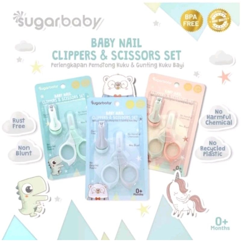 Sugar baby Set Gunting Kuku Bayi 2in1