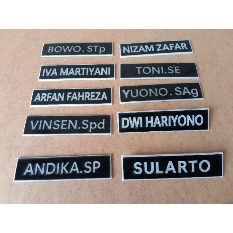 

name tag