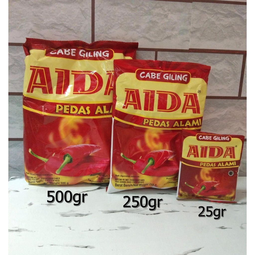 

BUBUK CABE AIDA 250g / Cabe AIDA 500g