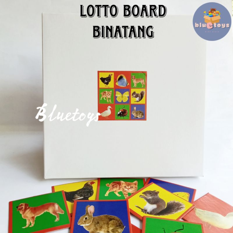 [BLUETOYS] LOTTO BOARD BINATANG/KARTU MENYAMAKAN GAMBAR