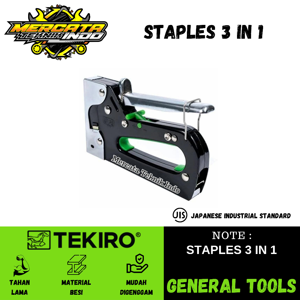 

TEKIRO tembakan staples 3 in 1 ukuran 6 sampai 14 mm staple gun tacker