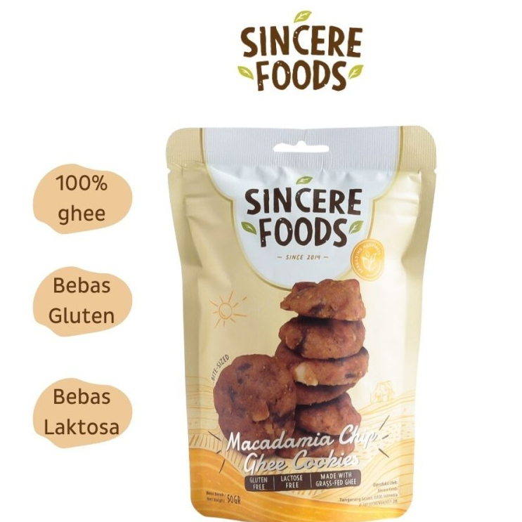 

Sincere MACADAMIA GLUTEN FREE Ghee Cookies LACTOSE FREE