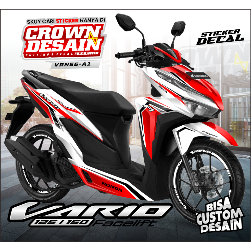 Sticker Decal Honda Vario 150 New Fullbody - Decal Dekal VARIO 150 2021 - Variasi Motor - KODE VRN