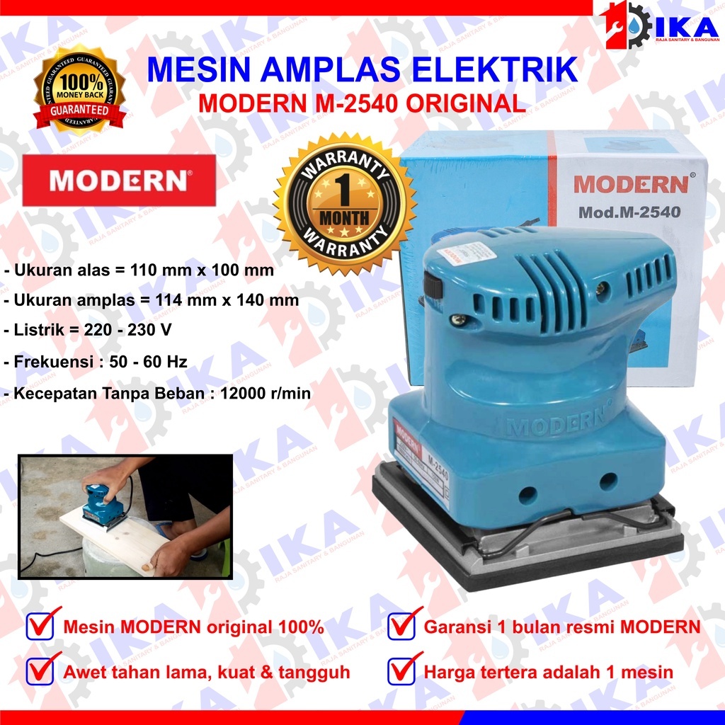 Mesin Amplas Kayu M-2540 Modern Amplas Sander Finishing Sander