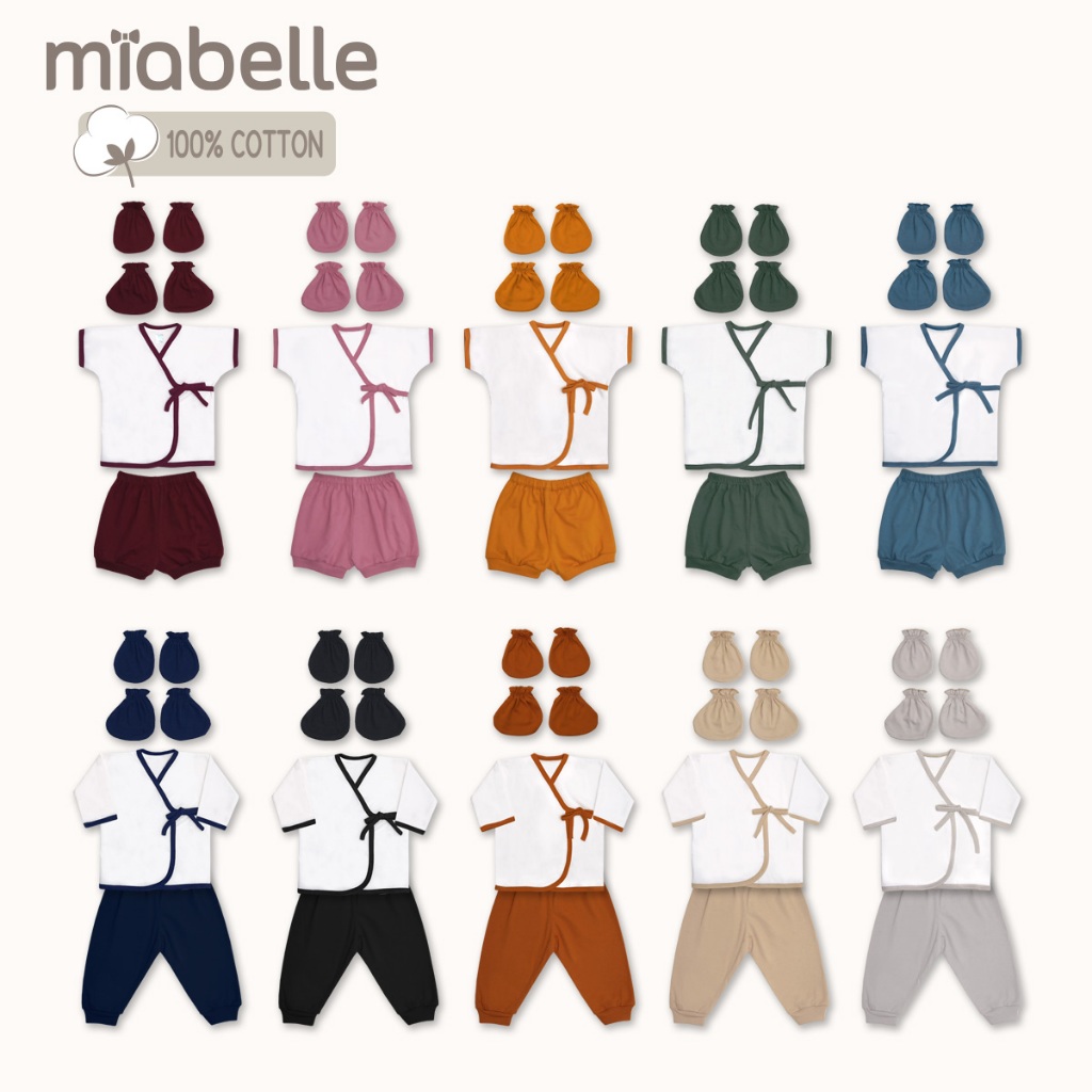 Miabelle Newborn Set Miyo 3in1 - Baju Bayi