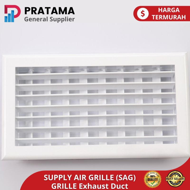 supply air grill - SAG uk. 38x38 cm coating