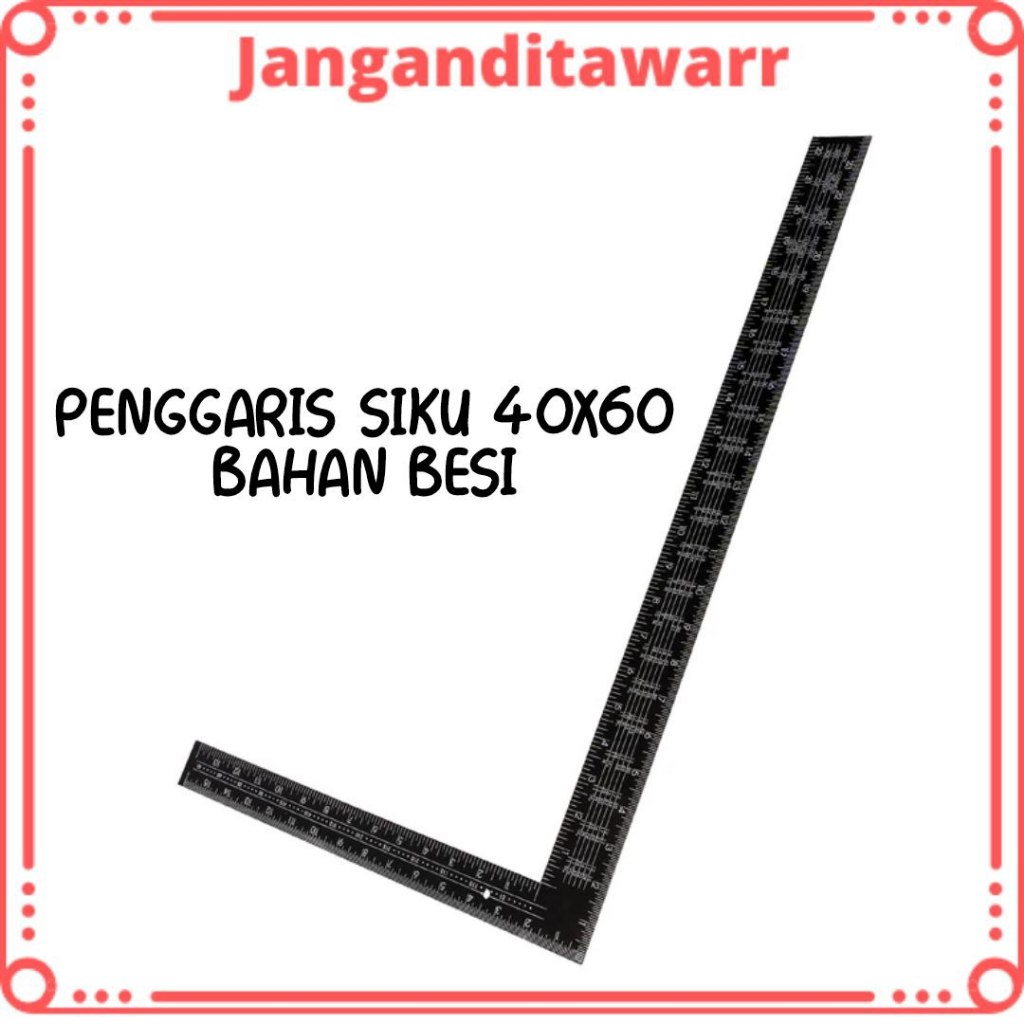 

Penggaris Besi Siku 40x60 Penggaris Tukang Pengukur siku
