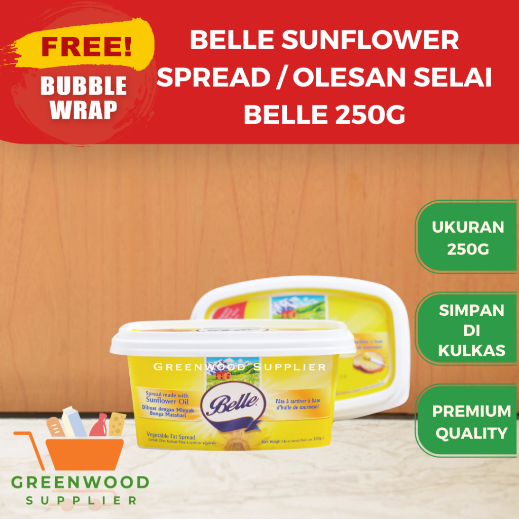 

Belle Butter Spread From Sunflower Oil - 250G [VEGAN]