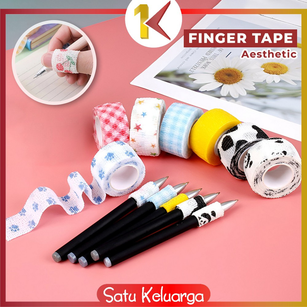 

SK-A83 Finger Tape Motif Lucu Plester Pelindung Jari Pelajar Serbaguna / Writing Finger Tape Perlengkapan Sekolah / Protective Tape Perban Jari Aesthetic