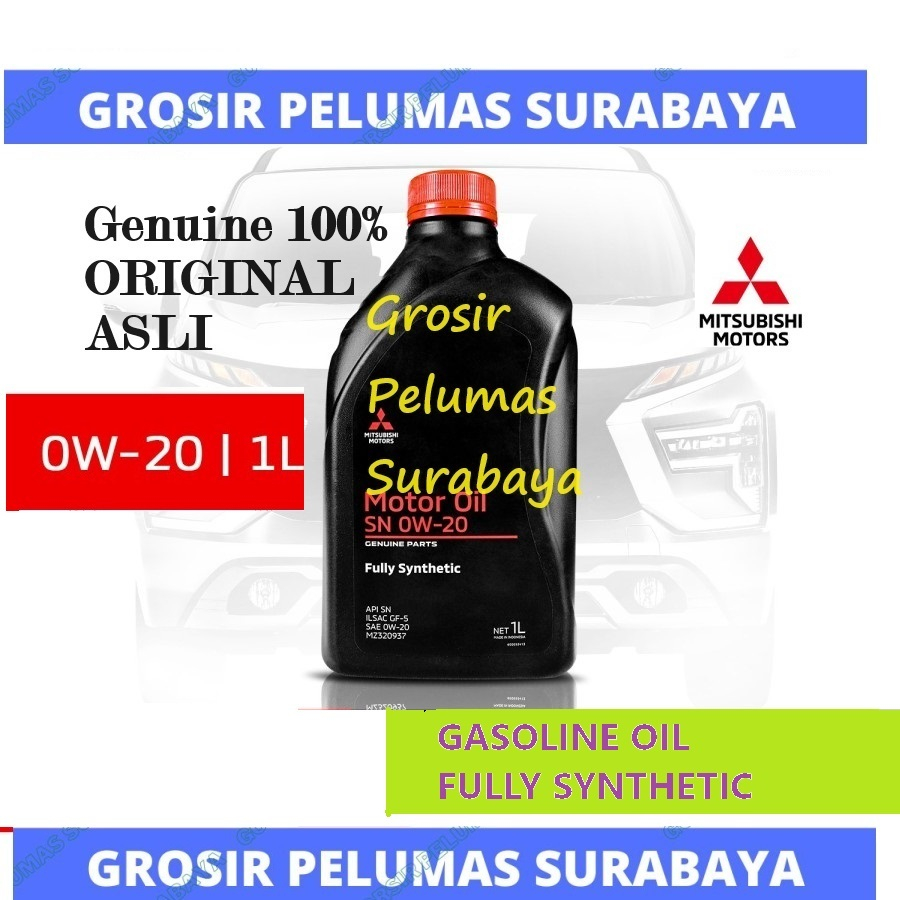 ORIGINAL Oli Xpander Mitsubishi Motor Oil 0W-20 0W20 0W 20 SN FULLY SYNTHETIC 1L oli mesin bensin