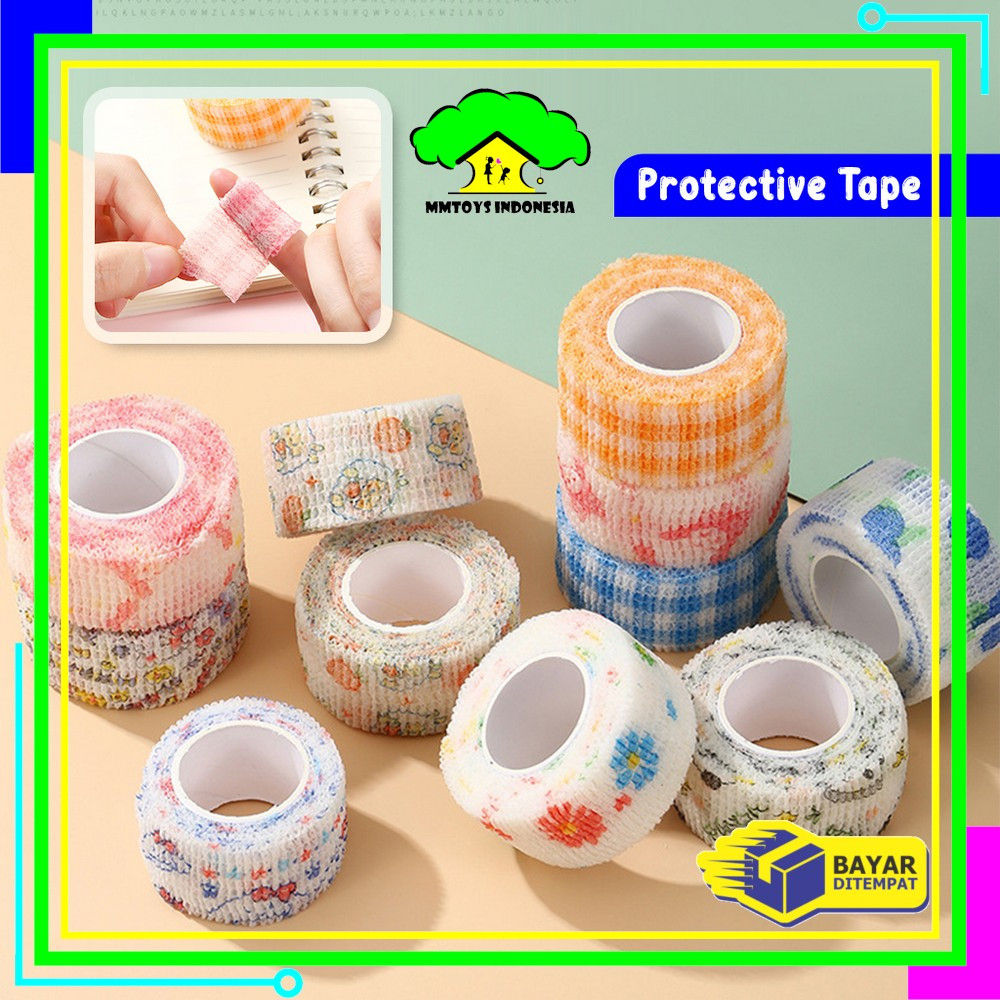 

MI-A83 Finger Tape Motif Lucu Plester Pelindung Jari Pelajar Q/ Writing Finger Tape Perlengkapan Sekolah / Protective Tape Perban Jari Aesthetic