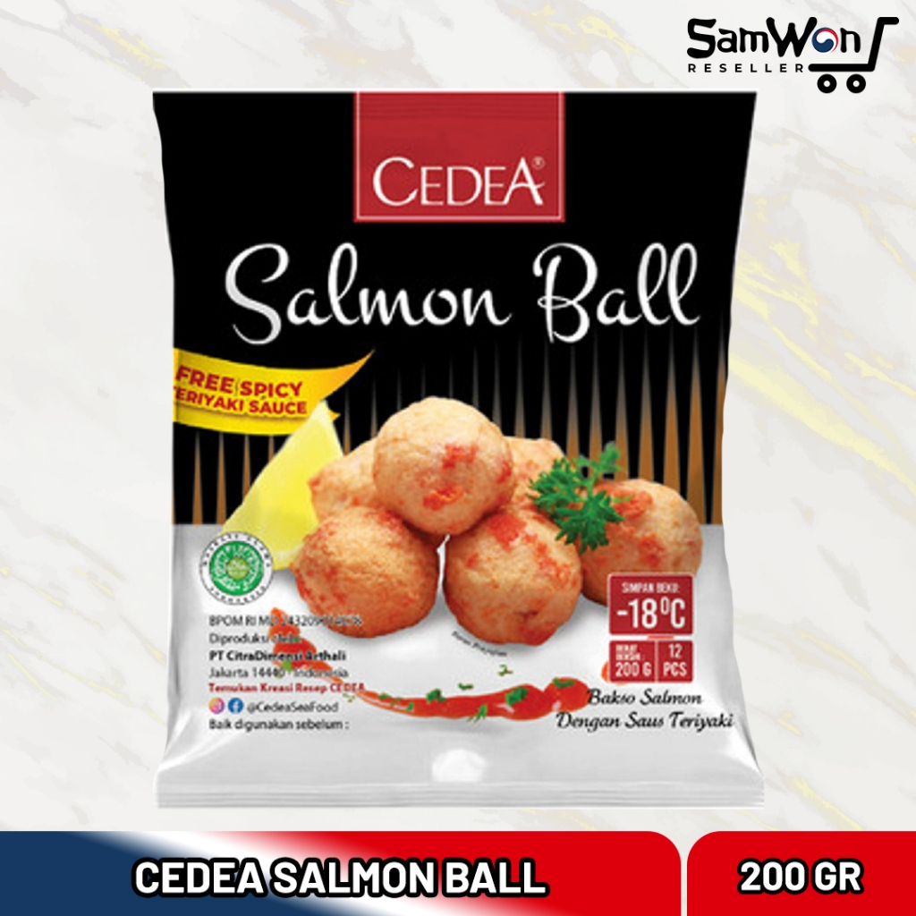 

CEDEA Salmon Ball 200gr - Bakso Baso Ikan Steamboat Shabu Shabu