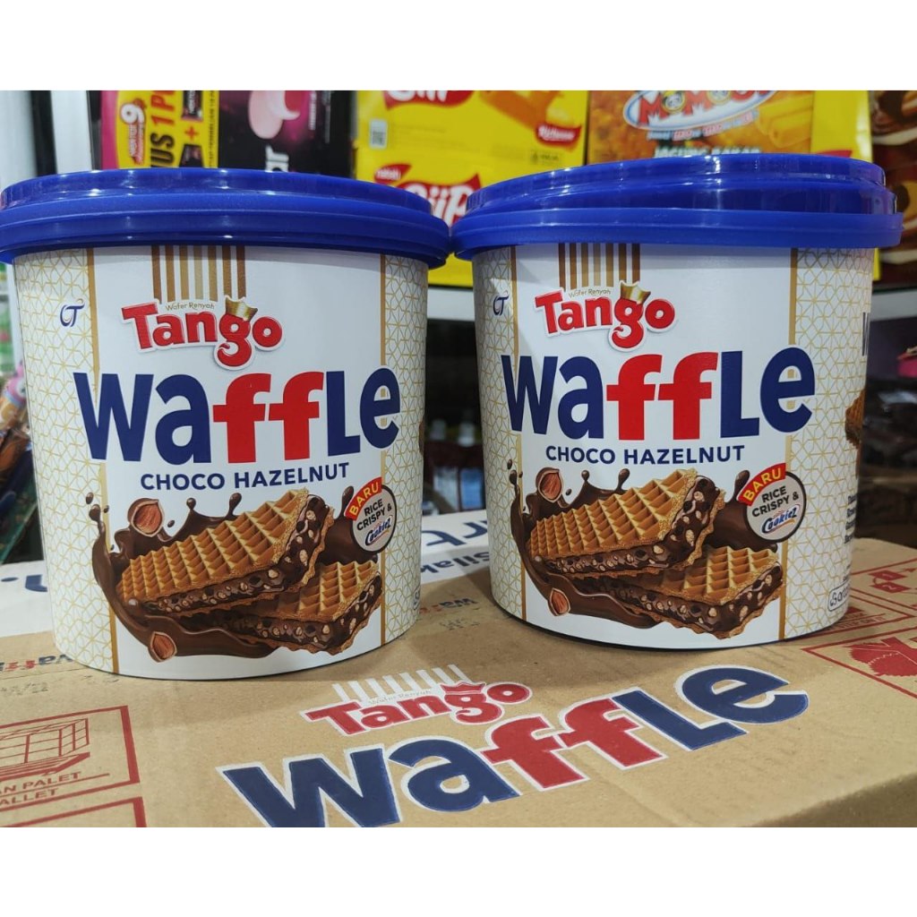 

Jajan Snack Lebaran Murah Biskuit Tango Waffle Choco Hazelnut Ember 180 gr