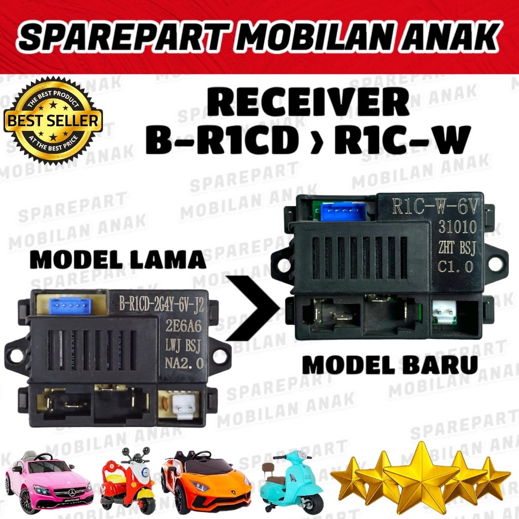 RECEIVER R1C-W-6V R1C W 6V PENGGANTI MESIN B R1CD 2G4Y 6V J2 MODUL PMB 7688 8188 7988 5688 RECIVER M