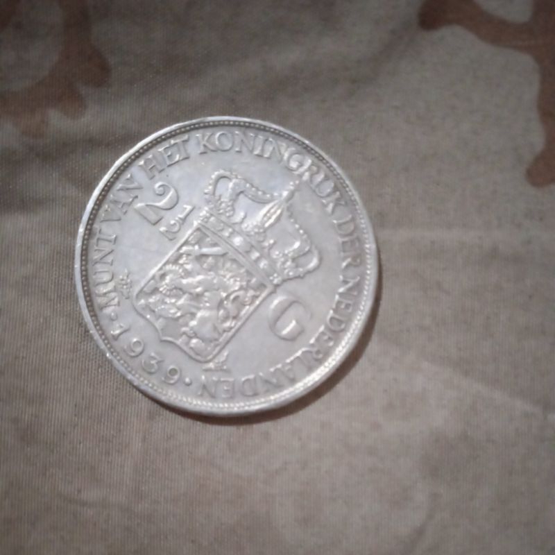 koin/perak netherland 2½ tahun 1939 jaman belanda